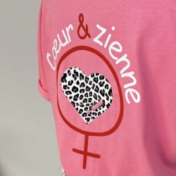 Tee-Shirt Cœur&zienne ROSE