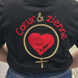 Tee-Shirt Cœur&zienne NOIR