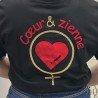 Tee-Shirt Cœur&zienne NOIR