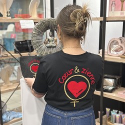 Tee-Shirt Cœur&zienne NOIR