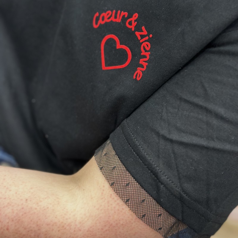 Tee-Shirt Cœur&zienne NOIR