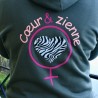 Veste à Capuche Zippée Kaki