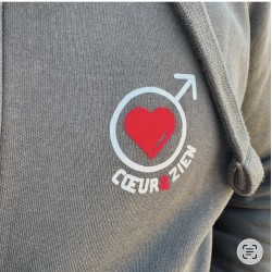 Veste à Capuche Zippée Kaki HOMME